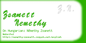 zsanett nemethy business card